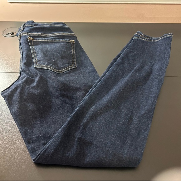 Old Navy Rockstar Skinny Blue Jeans Denim Zippered Ankle Size 6 - Picture 2 of 8